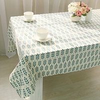 Farmhouse Style Pastoral Tablecloth Cotton Linen Fabric Table Cloth, Washable Table Cover Dust-Proof Wrinkle Resistant for Restaurant,  Picnic,  Indoor and Outdoor Dining miniinthebox