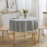 Farmhouse Style Pastoral Tablecloth Cotton Linen Fabric Table Cloth, Washable Table Cover Dust-Proof Wrinkle Resistant for Restaurant,  Picnic,  Indoor and Outdoor Dining miniinthebox