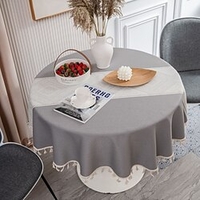 Farmhouse Style Pastoral Tablecloth Cotton Linen Fabric Table Cloth, Washable Table Cover Dust-Proof Wrinkle Resistant for Restaurant,  Picnic,  Indoor and Outdoor Dining miniinthebox