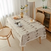 Farmhouse Style Pastoral Tablecloth Cotton Linen Fabric Table Cloth, Washable Table Cover Dust-Proof Wrinkle Resistant for Restaurant,  Picnic,  Indoor and Outdoor Dining miniinthebox