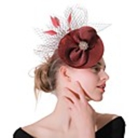 Fascinators with Floral 1 Piece Wedding / Party / Evening Headpiece