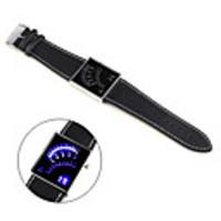 Fashion 29 LED Blue Light Digital Sports Watch with PU Leather Band