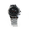 Fashion Auto Mechanical Steel Wrist Watch Black Dial