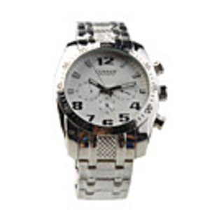 Fashion Auto Mechanical Steel Wrist Watch White Dial