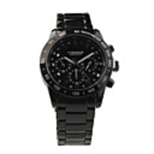Fashion Auto Mechanical Tungsten Steel Wrist Watch Black Dial