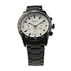 Fashion Auto Mechanical Tungsten Steel Wrist Watch White Dial