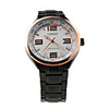 Fashion Auto Mechanical Tungsten Steel Wrist Watch White Dial