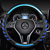 fashion Car Steering Wheel Covers Leather 38cm Breathable Anti Slip For benz Four Seasons Auto Accessories