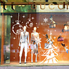 Fashion Christmas Window Decoration Snow Christmas Tree Wall Sticker New Year Art Home Decor