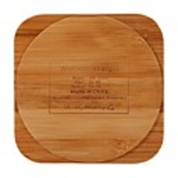 Fashion Creative Bamboo Wood Charging Stand Wireless Qi Charger for iPhone Samsung HTC Huawei-SQUARE