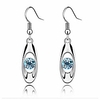 fashion crystal drop earring oval dangle earrings