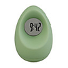 Fashion Cute Egg Shape Desk LCD Alarm Clock (Green Color)