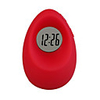 Fashion Cute Egg Shape Desk LCD Alarm Clock (Red Color)
