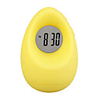 Fashion Cute Egg Shape Desk LCD Alarm Clock (Yellow Color)
