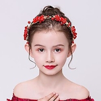 Fashion Cute Imitation Pearl / Fabrics / Alloy Headpiece with Faux Pearl / Flower 1 pc Wedding / Birthday Headpiece
