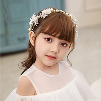 Fashion Cute Pearl / Crystal Headpiece with Pearls / Crystals / Rhinestones 1 pc Birthday / Party / Evening Headpiece