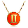Fashion Gemini Pendant Necklace