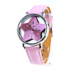Fashion Girl Women Wrist Watch Pink Watchband Pink Star Dial 9729-2