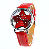 Fashion Girl Women Wrist Watch Red Watchband Red Star Dial 9729-2