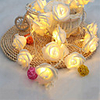 Fashion Holiday Lighting 20 LED Novelty Rose Flower Fairy String Lights Wedding Garden Party Christmas Decoration