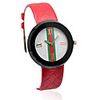 Fashion Japanese Movement Red Band Wrist Watch