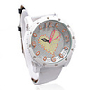 Fashion Japanese Movement White Band Wrist Watch
