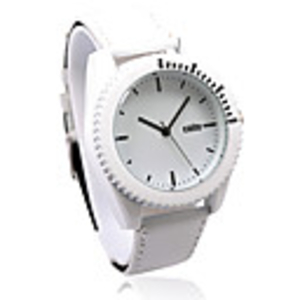 Fashion Japanese Movement White Band Wrist Watch