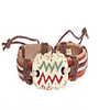 Fashion Leather Handmade Zodiac Bracelet-Aquarius (BSS16)