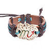 Fashion Leather Handmade Zodiac Bracelet-Scorpio (BSS22)