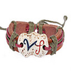 Fashion Leather Handmade Zodiac Bracelet-Virgo (BSS23)