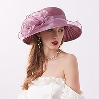 Fashion Net Hats with Flower 1pc Casual / Holiday / Valentine