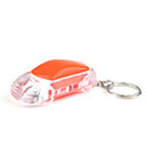 Fashion Plastic Car keychain LED Torch Light Red