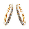 Fashion Rhinestone Edging Circular Ring Earrings (Assorted Colors)