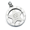Fashion Titanium Steel Zodiac Cancer Necklace (PSS25)