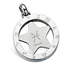 Fashion Titanium Steel Zodiac Pisces Necklace (PSS24)