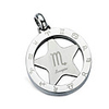 Fashion Titanium Steel Zodiac Scorpio Necklace (PSS17)