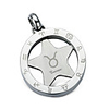 Fashion Titanium Steel Zodiac Taurus Necklace (PSS15)