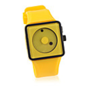 Fashion Unisex Silicone Wrist Watch - Yellow