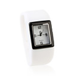 Fashion Women Watch Silicone Wrist Watchs - White