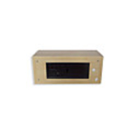 Fashion Wooden White LED Alarm Clock with Thermometer (TRA066)