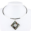 Fashionable Cowry Hollow Square Pendant for Women (Assorted Color)