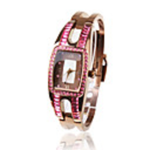 Fashionable PC Automatic Bracelet Watch with Brown Alloy Band