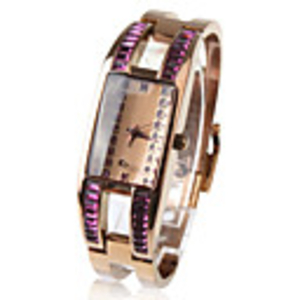 Fashionable PC Automatic Bracelet Watch with Brown Alloy Band