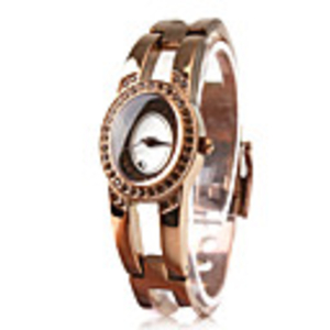 Fashionable PC Automatic Bracelet Watch with Brown Alloy Band