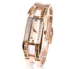 Fashionable PC Automatic Bracelet Watch with Gold Alloy Band