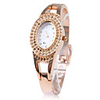 Fashionable PC Automatic Bracelet Watch with Gold Alloy Band