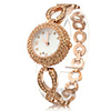 Fashionable PC Automatic Bracelet Watch with Gold Alloy Band