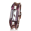 Fashionable PC Automatic Bracelet Watch with Purple Alloy Band