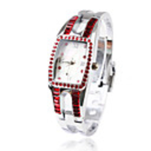 Fashionable PC Automatic Bracelet Watch with Silver Alloy Band