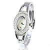 Fashionable PC Automatic Bracelet Watch with Silver Alloy Band